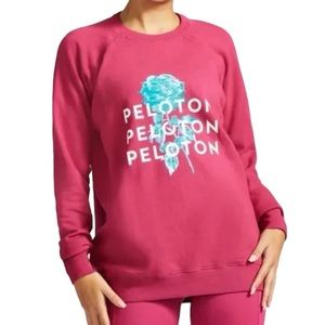 NWT Peloton Everyday Oversized Crewneck Rose Pink, Size Medium